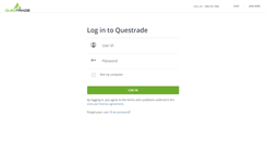 Desktop Screenshot of login.questrade.com